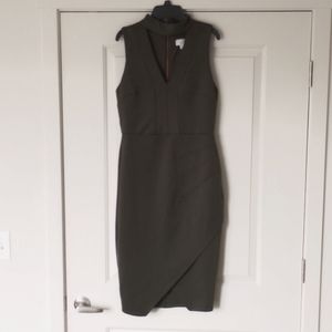 Army Green Bodycon Midi Dress